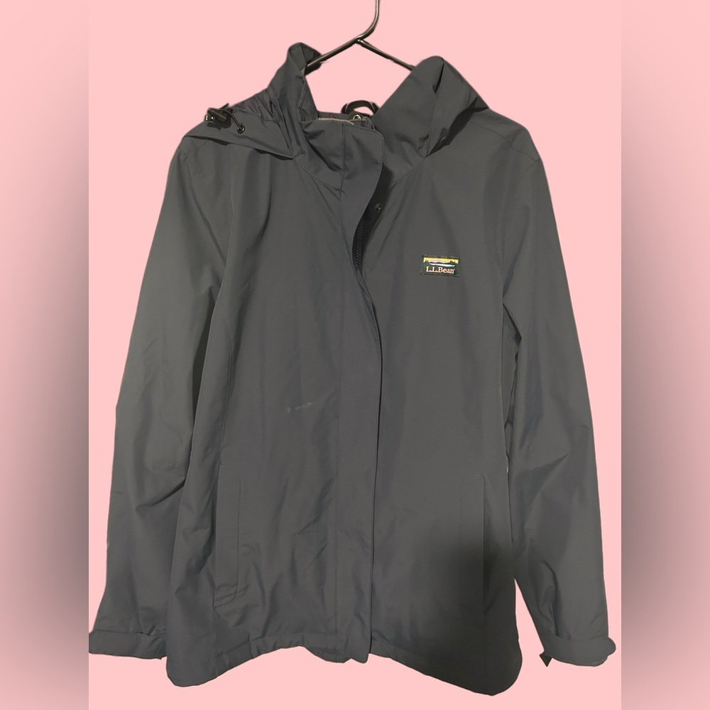 L.L. Bean Women's Dark Gray Hooded Ski Jacket